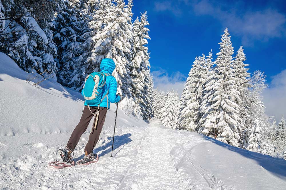 Schneeschuh Wandern &  beliebte Winterwanderwege