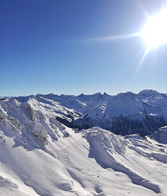 Perfect snow conditions at the Arlberg