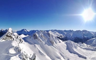 Perfekte Schneebedingungen am Arlberg