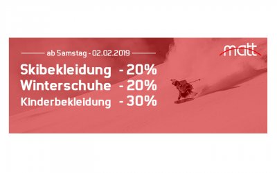 Neuer Sport LOOK gefällig? Matt Sport WINTER SALE